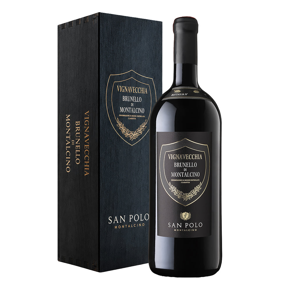 BRUNELLO DI MONTALCINO VIGNAVECCHIA MAGNUM SAN POLO CASSETTA LEGNO
