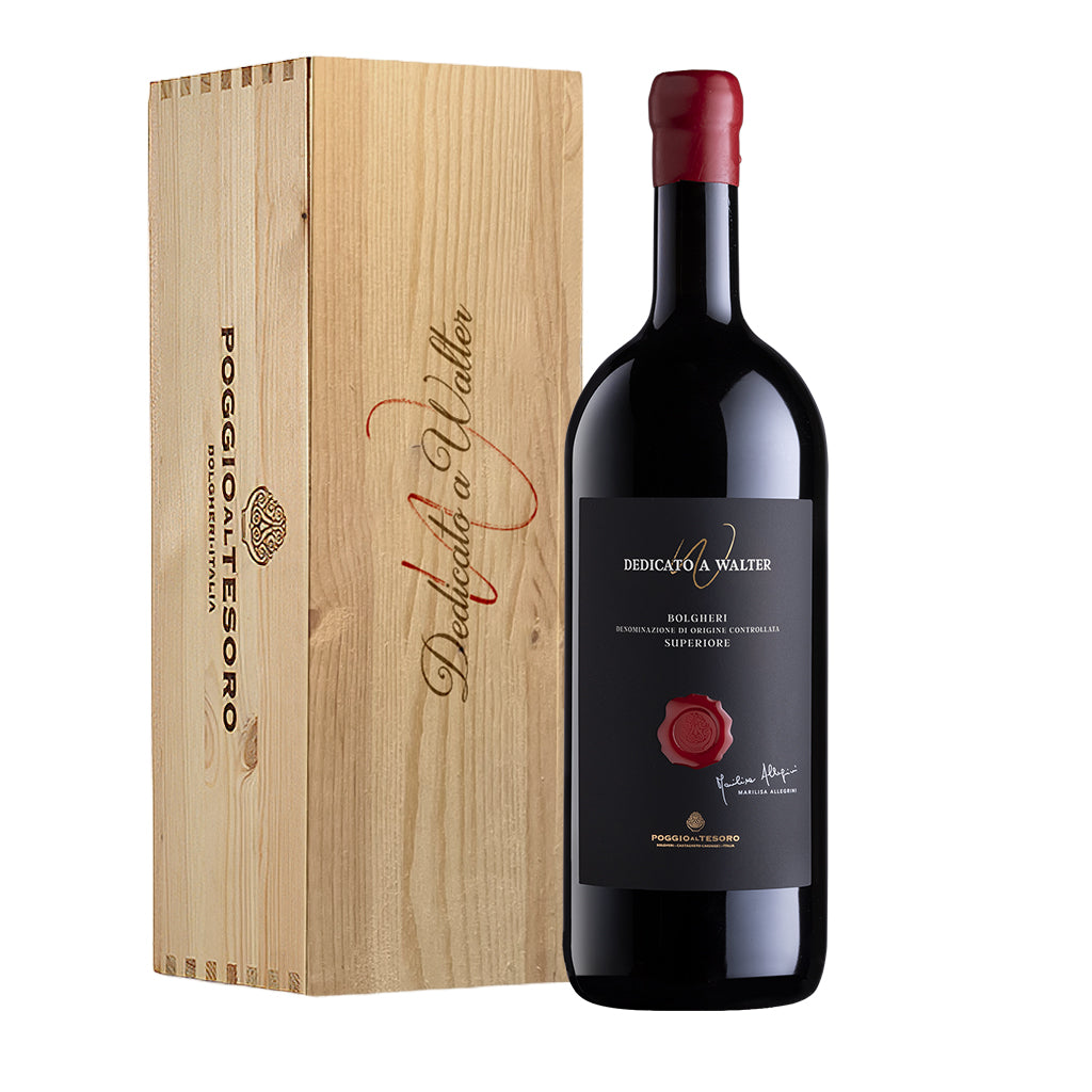 DEDICATO A WALTER MAGNUM POGGIO AL TESORO CASSETTA LEGNO