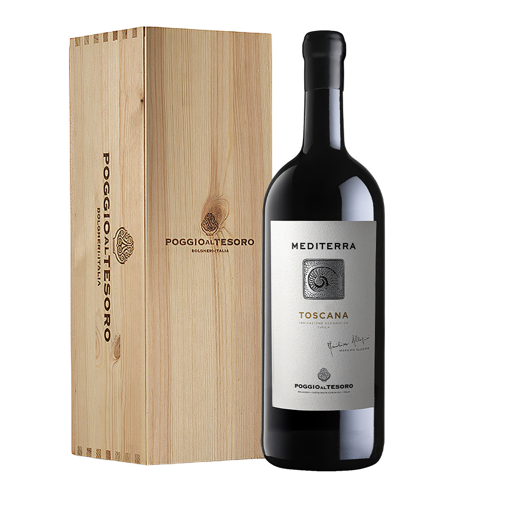 MEDITERRA MAGNUM POGGIO AL TESORO CASSETTA LEGNO