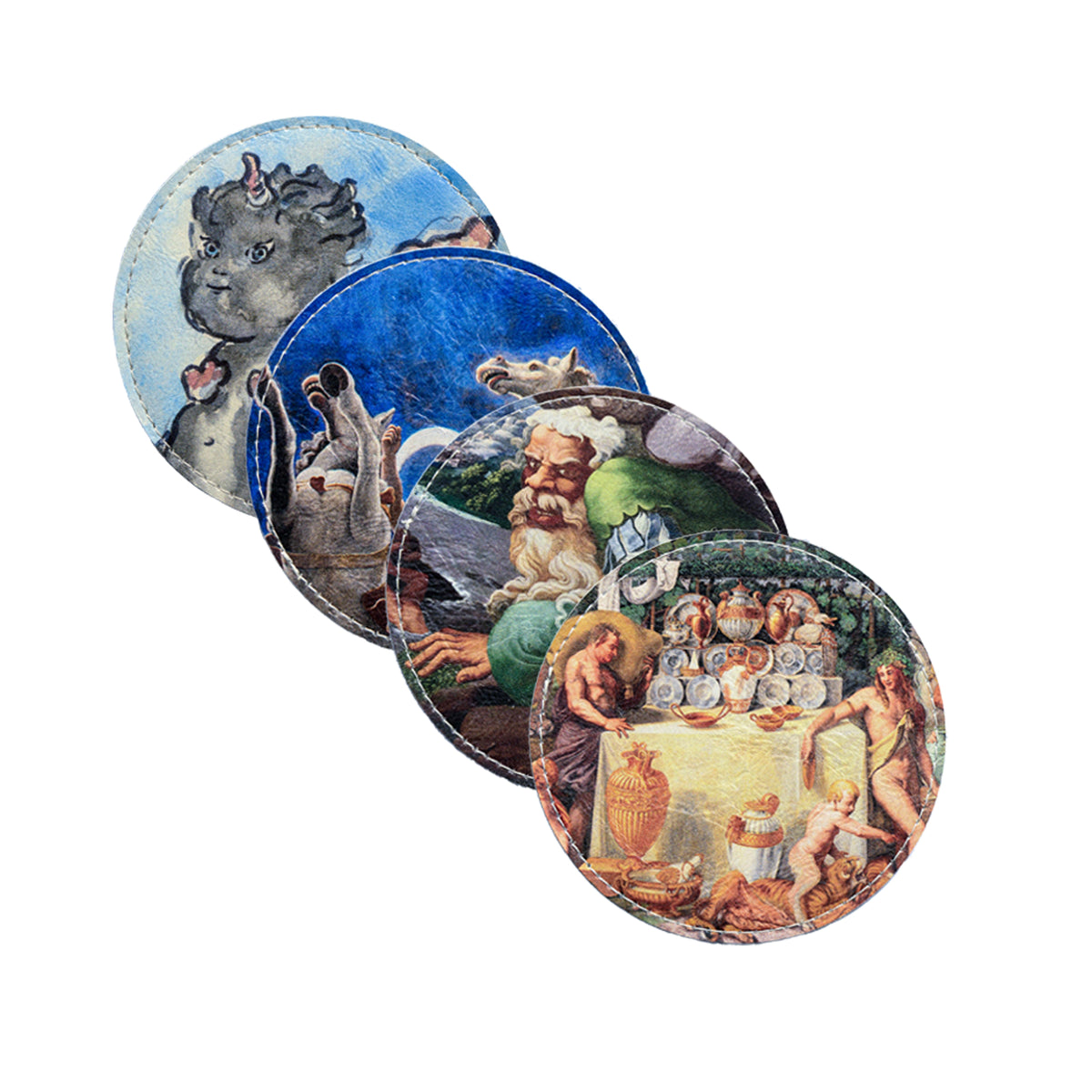 Set 4 sottobicchieri
