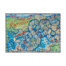 Load image into Gallery viewer, "Lizard Game" 1 placemat and 1 coaster
